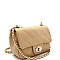 Elegant Quilted Turn-Lock Chain Cross Body Shoulder Bag MH-ES2242A