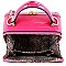 Tassel Accent Patent Boxy Shoulder Bag MH-ES2362
