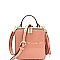 Tassel Accent Patent Boxy Shoulder Bag MH-ES2362