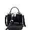Tassel Accent Patent Boxy Shoulder Bag MH-ES2362