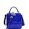 Tassel Accent Patent Boxy Shoulder Bag MH-ES2362