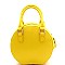 Rhinestone Bee Charm Quilted Round Medium 2Way Bag