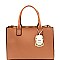 Front Zip Pocket Accent 2 in 1 Tote SET MH-ES3078