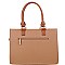 3 COMPARTMENT SAFFIANO SATCHEL