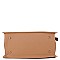 3 COMPARTMENT SAFFIANO SATCHEL