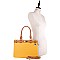 3 COMPARTMENT SAFFIANO SATCHEL