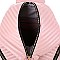 Stylish Chevron Quilted Multi-Pocket Backpack Silver MH-ES3352