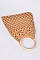 Round Handle Cotton Crochet Summer Bag