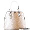Croc Faux Leather with PadLock 2Way Bag