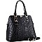 Croc Faux Leather with PadLock 2Way Bag