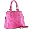 Croc Faux Leather with PadLock 2Way Bag