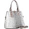 Croc Faux Leather with PadLock 2Way Bag
