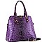 Croc Faux Leather with PadLock 2Way Bag