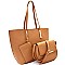 Hardware Accent 3 in 1 Tote Crossbody Value SET MH-EW1878
