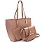 Hardware Accent 3 in 1 Tote Crossbody Value SET MH-EW1878