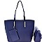 Hardware Accent 3 in 1 Tote Crossbody Value SET MH-EW1878