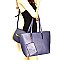 Hardware Accent 3 in 1 Tote Crossbody Value SET MH-EW1878
