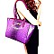 Stylish Ostrich Embossed 3-Compartment Wing Tote MH-EW1997