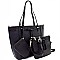 Tassel Bow Accent 3 in 1 Tote Value SET  MH-EW3003