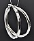 EXTRA Large size HOOP POST PIN EARRING