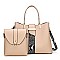 2 in 1 Triple Compartment Satchel & Messenger Set