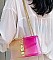 Buckel Accented Multi-colores Jelly Medium Shoulder Bag