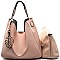 F0170-LP Leaf Charm 2 in 1 Hobo