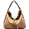 F0174 -LP Tassel Accent String Detailed Strap Hobo