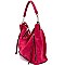 F0187-LP Zipper Accent Boutique Hobo