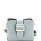 Buckle Accent 3-Compartment Cross Body Shoulder Bag  F0241-LP