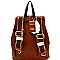 Color Block Striped Fashion Backpack Wallet SET Mh-F0272W