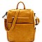 Multi Pocket Convertible Backpack Shoulder Bag