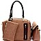 Multi-Pocket 3 in 1 Boston Satchel Value SET MH-F0278