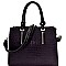 Ostrich Embossed 2-Way Structured Satchel MH-F0282