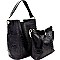 Crocodile Embossed Side Pocket 2 in 1 Tall Hobo MH-F0283