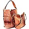 Crocodile Embossed Side Pocket 2 in 1 Tall Hobo MH-F0283