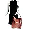Crocodile Embossed Side Pocket 2 in 1 Tall Hobo MH-F0283