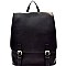 Buckle Accent Flap Fashion Backpack MH-F0284