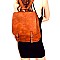 Buckle Accent Flap Fashion Backpack MH-F0284