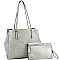 Multi-Compartment 2-Way Tote Wristlet Set