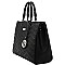 Chevron Quilted  Structured Satchel Wallet SET MH-F1123F