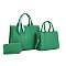 3-IN-1 Elegance Vegan Tote Bag with Wallet Set