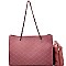 Quilted Chain Strap Shoulder Bag 2Pc Set