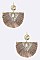 Stylish Large Filigree Accent Tassel Drop Earrings LAE6237