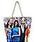 Obama printed large canvas Shopper / Beach tote bag JP-FC00771