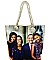 Obama printed large canvas Shopper / Beach tote bag JP-FC00772