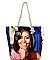 Obama printed large canvas Shopper / Beach tote bag JP-FC00775