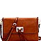 Stylish Faux-Leather Knot Flap Shoulder Bag MH-FC19109