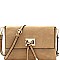 Stylish Faux-Leather Knot Flap Shoulder Bag MH-FC19109