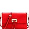 Stylish Faux-Leather Knot Flap Shoulder Bag MH-FC19109